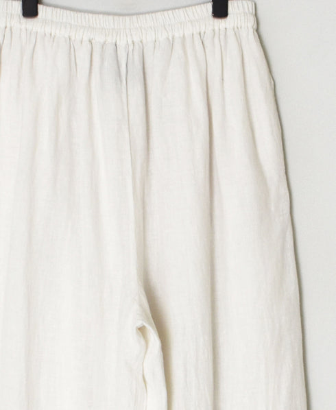 INMDS26005D 60s AUTOLOOM LINEN PLAIN OVERDYE EASY PANTS