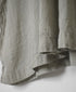 INMDS26011D AUTOLOOM LINEN/CO PLAIN OVERDYE BACK OPENING CREW-NECK SHIRTS DRESS WITH MINI PINTUCK