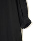 INMDS26011D AUTOLOOM LINEN/CO PLAIN OVERDYE BACK OPENING CREW-NECK SHIRTS DRESS WITH MINI PINTUCK