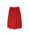 INMDS26012D 60s AUTOLOOM LINEN/COTTON PLAIN OVERDYE GATHERED SKIRT