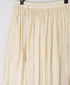 INMDS26012D 60s AUTOLOOM LINEN/COTTON PLAIN OVERDYE GATHERED SKIRT