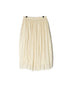 INMDS26012D 60s AUTOLOOM LINEN/COTTON PLAIN OVERDYE GATHERED SKIRT