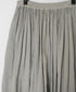 INMDS26012D 60s AUTOLOOM LINEN/COTTON PLAIN OVERDYE GATHERED SKIRT