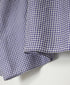 INMDS26022 HANDWOVEN COTTON/SILK SMALL GINGHAM CHECK DROP SHOULDER SMOCK