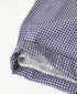 INMDS26025 HANDWOVEN COTTON/SILK SMALL GINGHAM CHECK 2 TUCK TAPERED EASY PANTS
