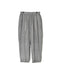 INMDS26025 HANDWOVEN COTTON/SILK SMALL GINGHAM CHECK 2 TUCK TAPERED EASY PANTS