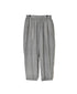 INMDS26025 HANDWOVEN COTTON/SILK SMALL GINGHAM CHECK 2 TUCK TAPERED EASY PANTS