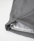INMDS26025 HANDWOVEN COTTON/SILK SMALL GINGHAM CHECK 2 TUCK TAPERED EASY PANTS