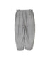 INMDS26025 HANDWOVEN COTTON/SILK SMALL GINGHAM CHECK 2 TUCK TAPERED EASY PANTS