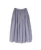 INMDS26026 HANDWOVEN COTTON/SILK SMALL GINGHAM CHECK GATHERED SKIRT