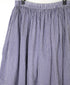 INMDS26026 HANDWOVEN COTTON/SILK SMALL GINGHAM CHECK GATHERED SKIRT