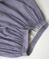 INMDS26026 HANDWOVEN COTTON/SILK SMALL GINGHAM CHECK GATHERED SKIRT