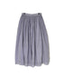 INMDS26026 HANDWOVEN COTTON/SILK SMALL GINGHAM CHECK GATHERED SKIRT
