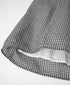 INMDS26026 HANDWOVEN COTTON/SILK SMALL GINGHAM CHECK GATHERED SKIRT