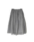INMDS26026 HANDWOVEN COTTON/SILK SMALL GINGHAM CHECK GATHERED SKIRT