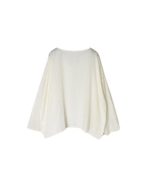 INMDS26032 HANDWOVEN COTTON/SILK CHECK DROP SHOULDER SMOCK