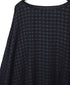 INMDS26032 HANDWOVEN COTTON/SILK CHECK DROP SHOULDER SMOCK