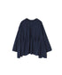 INMDS26052 HANDWOVEN COTTON HAKEME CREW NECK 3/4SL SHIRTS WITH RANDOM PLEATS