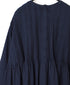 INMDS26052 HANDWOVEN COTTON HAKEME CREW NECK 3/4SL SHIRTS WITH RANDOM PLEATS