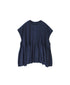 INMDS26053 HANDWOVEN COTTON HAKEME CREW NECK FRENCH/SL SHIRTS WITH PINTUCK