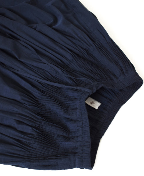 INMDS26055 HANDWOVEN COTTON HAKEME PINTUCK FLARED SKIRT