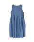INMDS26063 HANDWOVEN COTTON STRIPE INVERTED PLEAT NO/SL PULLOVER DRESS
