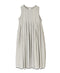 INMDS26063 HANDWOVEN COTTON STRIPE INVERTED PLEAT NO/SL PULLOVER DRESS