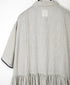 INMDS26064 HANDWOVEN COTTON STRIPE REGULAR COLLAR SHIRTS DRESS WITH RAJASTHAN GATHER