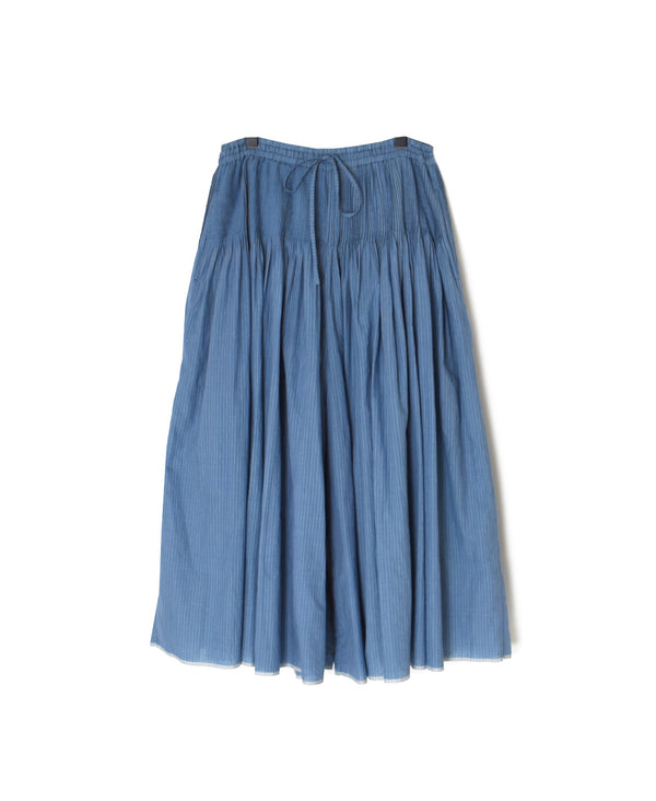 INMDS26065 HANDWOVEN COTTON STRIPE CULOTTES WITH MINI PINTUCK