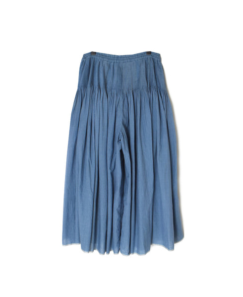 INMDS26065 HANDWOVEN COTTON STRIPE CULOTTES WITH MINI PINTUCK