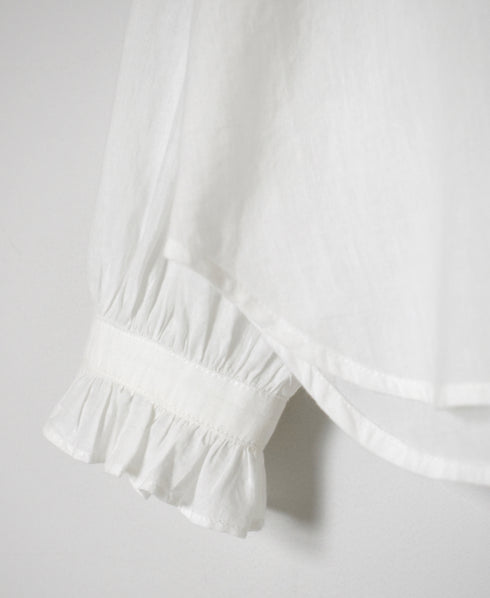INMDS26072 100s KHADI PLAIN FRILL COLLAR SHIRTS
