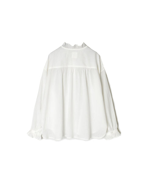 INMDS26072 100s KHADI PLAIN FRILL COLLAR SHIRTS