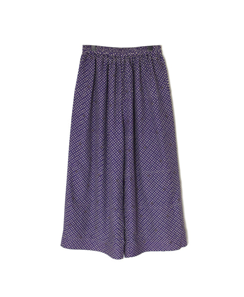 INMDS26085 80s VOILE SQUARE BLOCK PRINT EASY PANTS