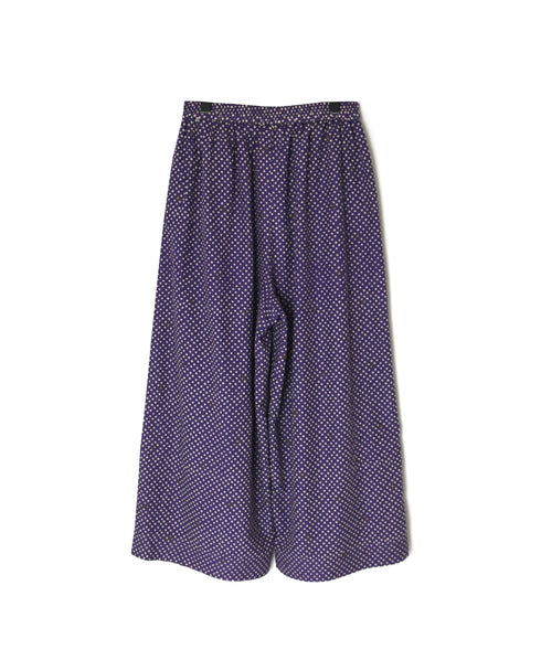 INMDS26085 80s VOILE SQUARE BLOCK PRINT EASY PANTS