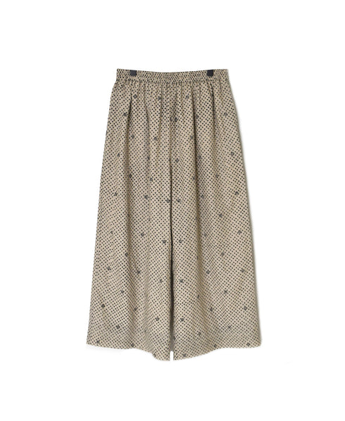 INMDS26085 80s VOILE SQUARE BLOCK PRINT EASY PANTS