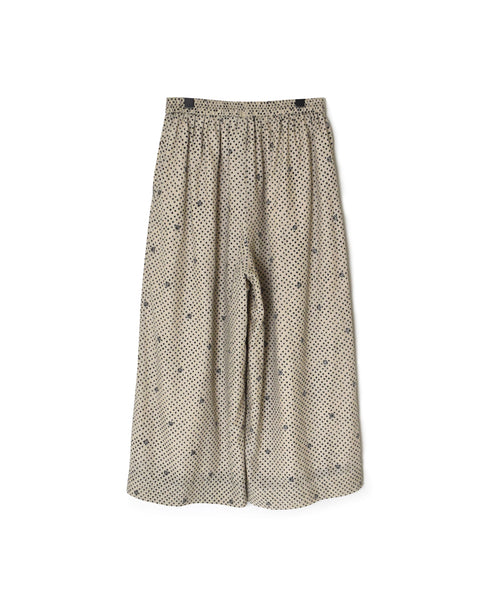 INMDS26085 80s VOILE SQUARE BLOCK PRINT EASY PANTS