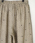 INMDS26085 80s VOILE SQUARE BLOCK PRINT EASY PANTS