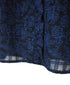 INMDS26092 POWER LOOM COTTON DOBIE CHECK FLOWER HAND SCREEN PRINT FRENCH/SL FRILL COLLAR SHIRTS