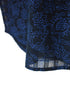 INMDS26092 POWER LOOM COTTON DOBIE CHECK FLOWER HAND SCREEN PRINT FRENCH/SL FRILL COLLAR SHIRTS