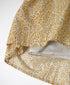 INMDS26104 80s COTTON FLOWER BLOCK PRINT FRENCH/SL DRESS WITH RANDOM PLEATS