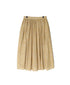 INMDS26105 80s COTTON FLOWER BLOCK PRINT GATHERED SKIRT