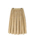 INMDS26105 80s COTTON FLOWER BLOCK PRINT GATHERED SKIRT