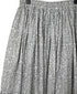 INMDS26105 80s COTTON FLOWER BLOCK PRINT GATHERED SKIRT