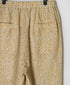 INMDS26106 80s COTTON FLOWER BLOCK PRINT 2TUCK TAPERED EASY PANTS