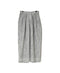INMDS26106 80s COTTON FLOWER BLOCK PRINT 2TUCK TAPERED EASY PANTS