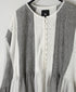 INMDS26111W HANDWOVEN COTTON SINGLE CHECK PATCHWORK BALL BUTTON SHIRTS WITH MINI PINTUCK