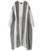 INMDS26112W HANDWOVEN COTTON SINGLE CHECK PATCHWORK BALL BUTTON SHIRTS DRESS