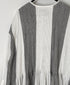 INMDS26112W HANDWOVEN COTTON SINGLE CHECK PATCHWORK BALL BUTTON SHIRTS DRESS