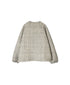INMDS26721 80s VOILE LITTLE TREE BLOCK PRINT QUILTED RAGLAN/SL STRING JACKET