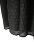 INMDS26723 80s VOILE LITTLE TREE BLOCK PRINT CREW-NECK DRESS WITH MINI PINTUCK